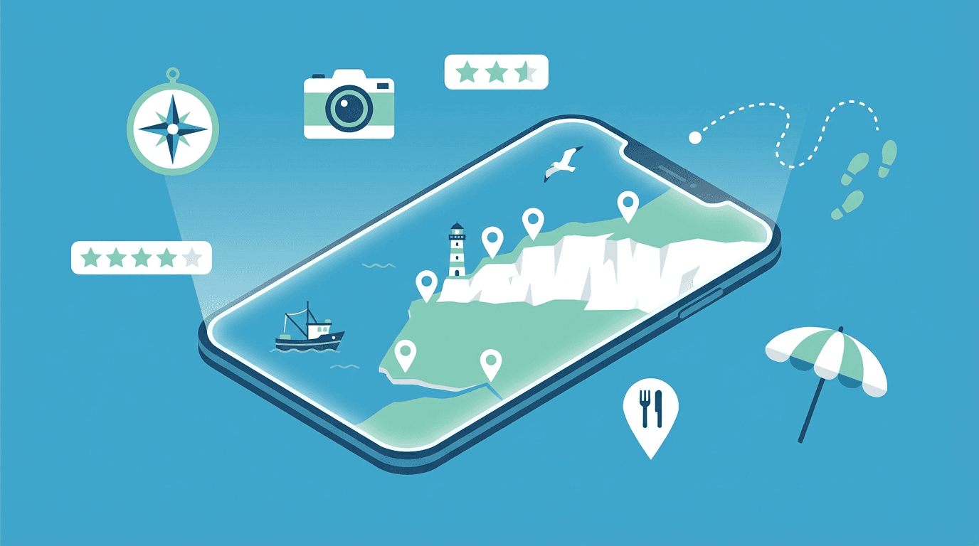 Application mobile à Dieppe : guide complet Côte d'Albâtre 2026