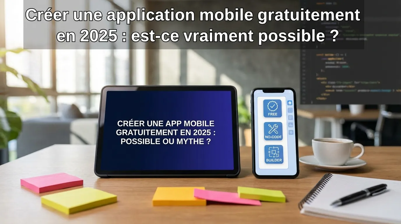 Créer une application mobile gratuitement en 2026 : est-ce vraiment possible ?
