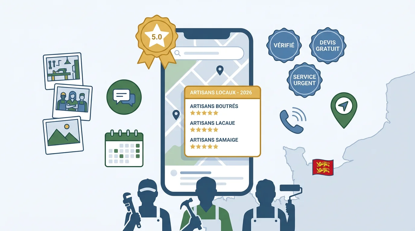 Google My Business pour artisan en Normandie : guide complet d'optimisation 2026