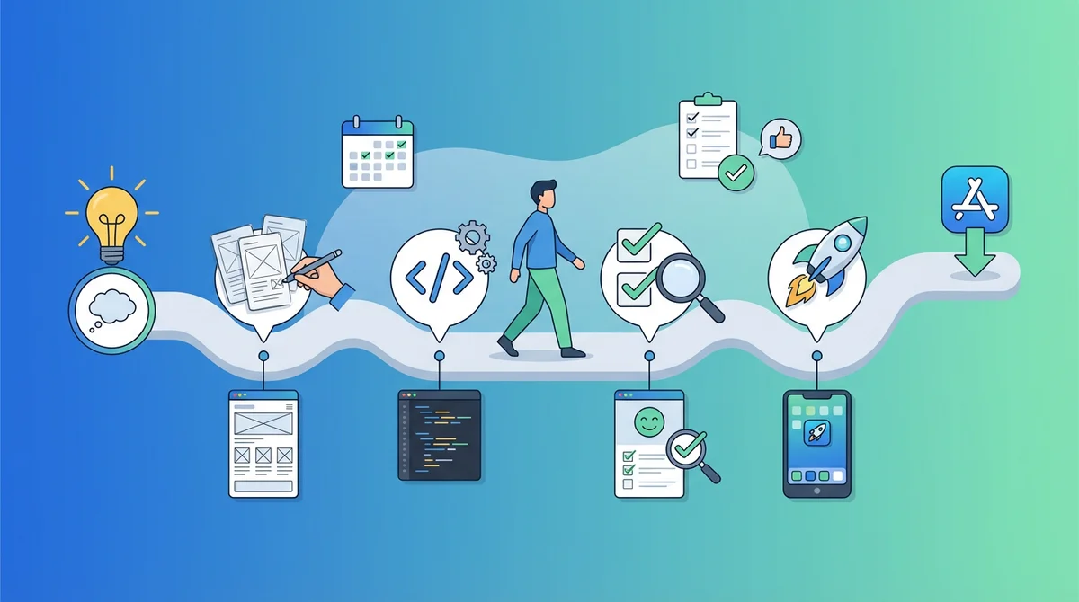 De l'idée au lancement de votre app mobile : les 8 phases pour réussir en 2026