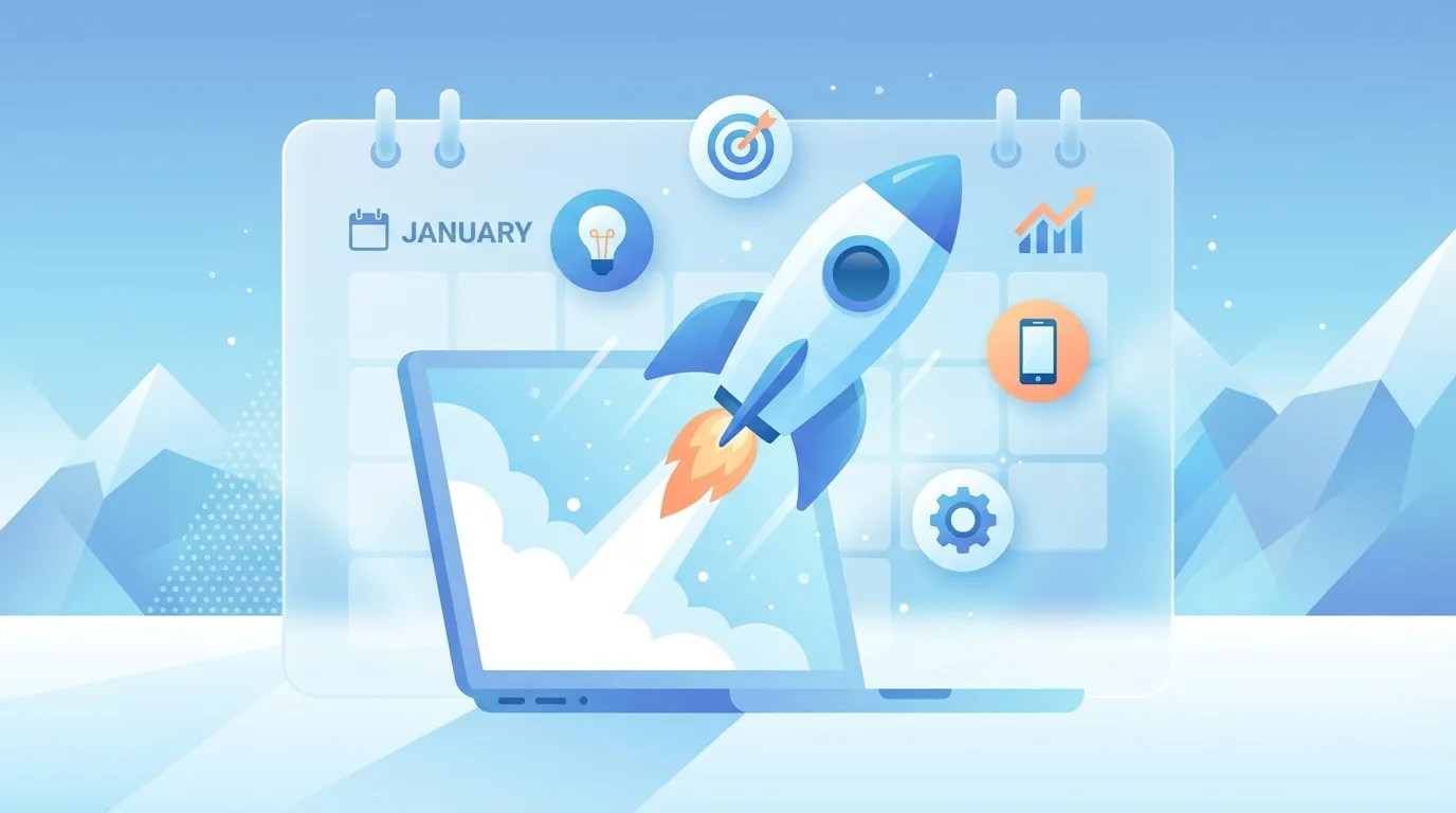 Pourquoi janvier est le meilleur moment pour lancer votre projet digital