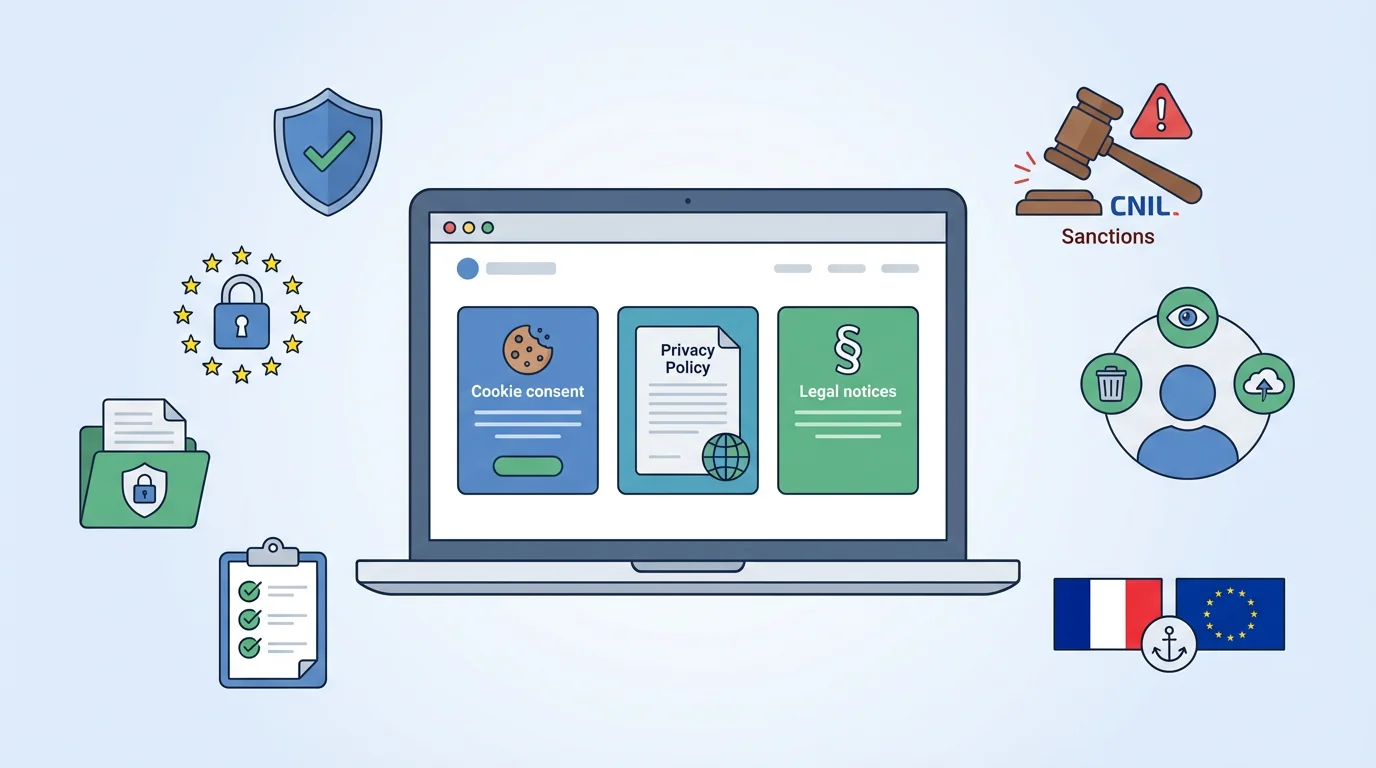 RGPD pour site web PME : checklist conformité 2026