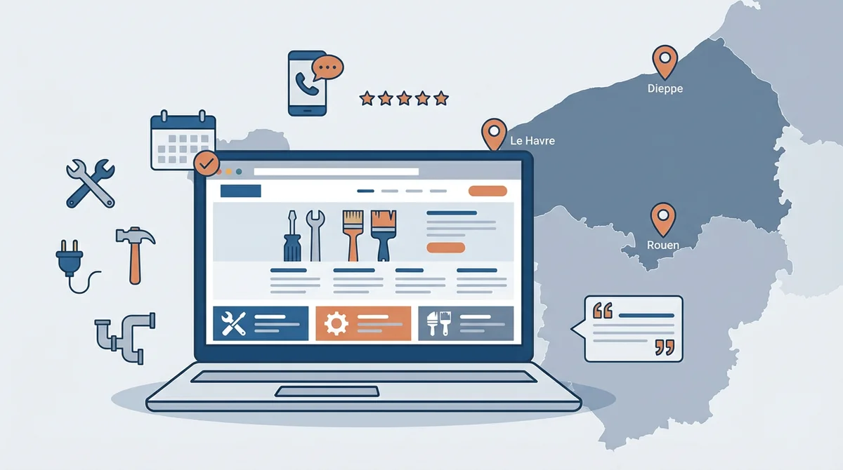 Créer un site internet d'artisan en Seine-Maritime en 2026