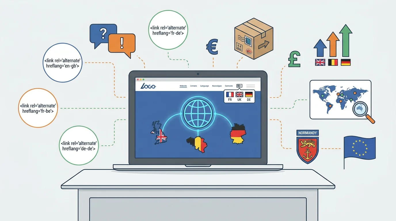 Site multilingue pour PME exportatrice en Normandie : le guide complet 2026
