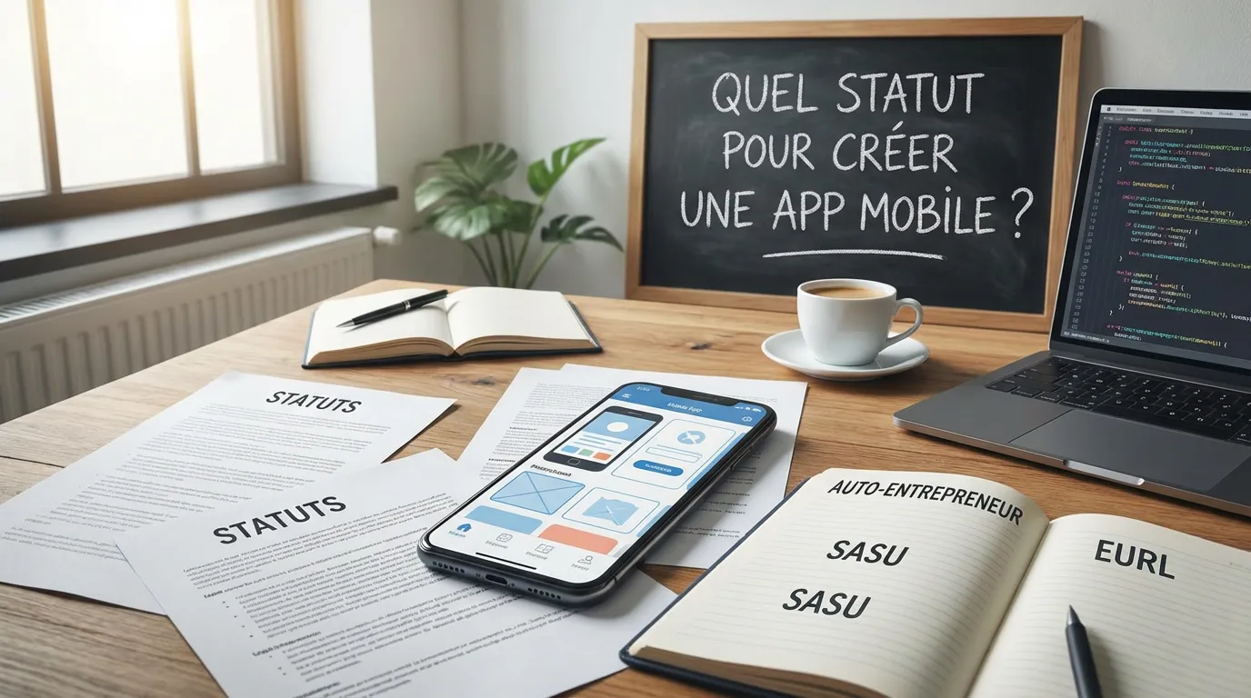 Quel statut pour créer une application mobile en 2026 ?