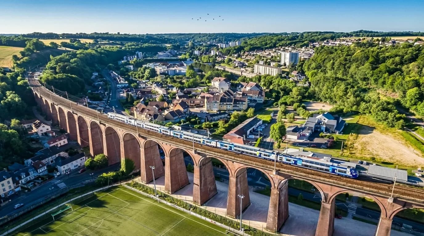 Vue de Barentin - Développement web et mobile en Seine-Maritime