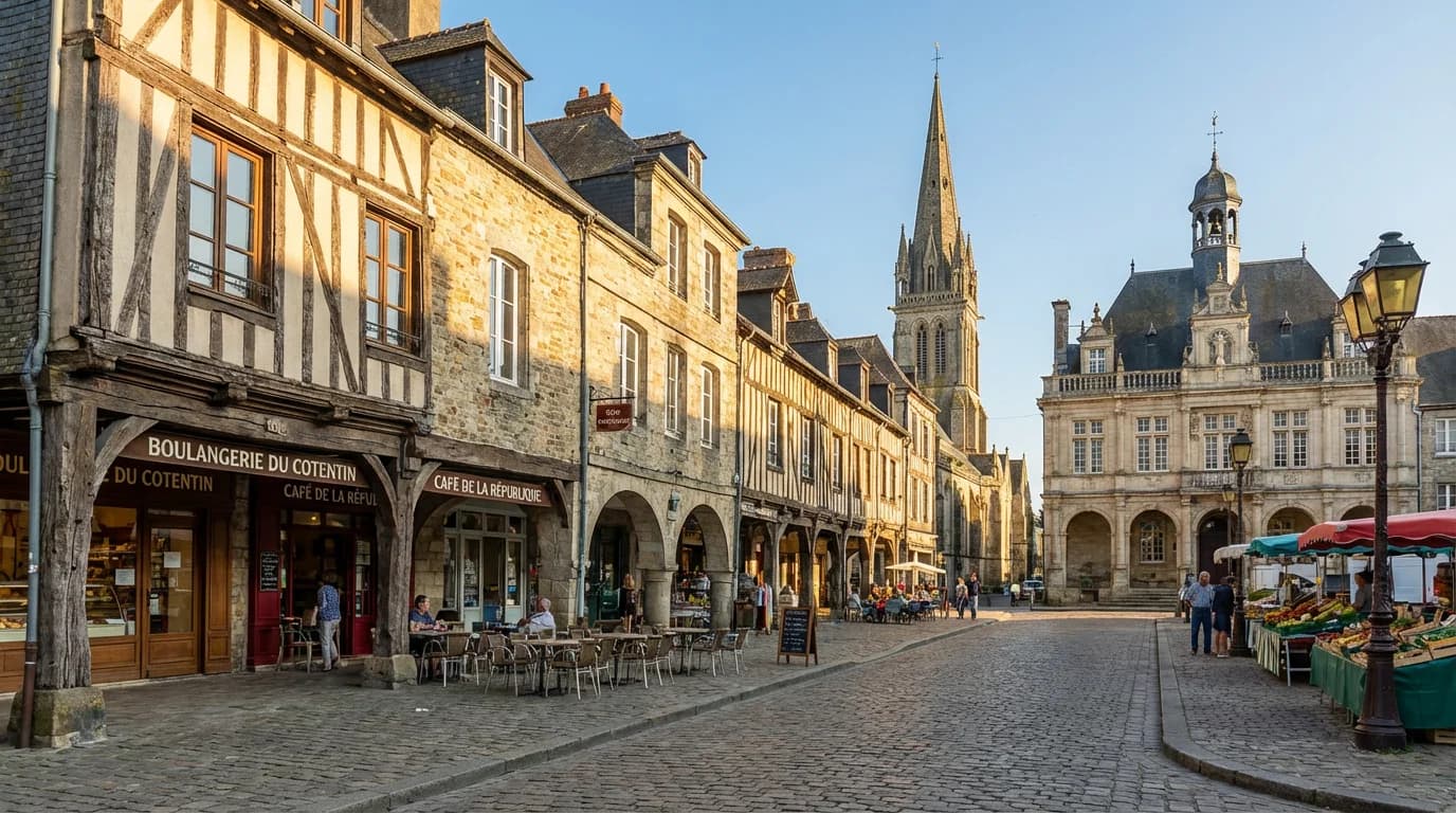Vue de Carentan-les-Marais - Développement web et mobile en Manche