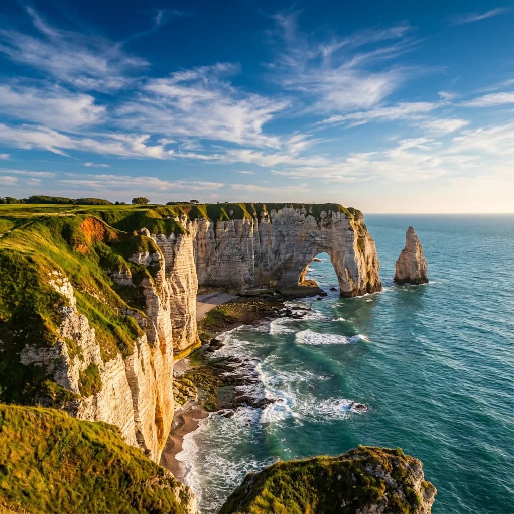 Vue de Étretat - Développement web et mobile en Seine-Maritime