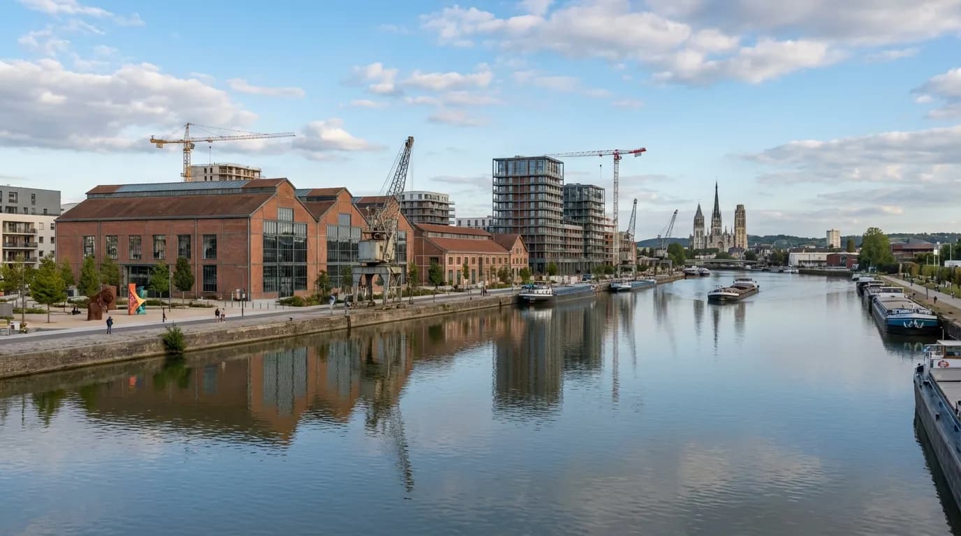 Vue de Le Grand-Quevilly - Développement web et mobile en Seine-Maritime