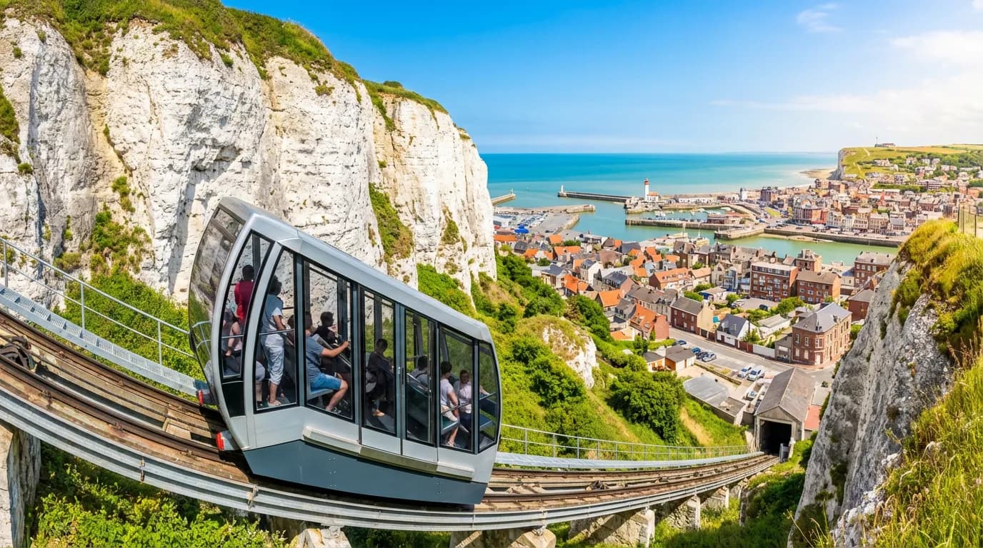 Vue de Le Tréport - Développement web et mobile en Seine-Maritime