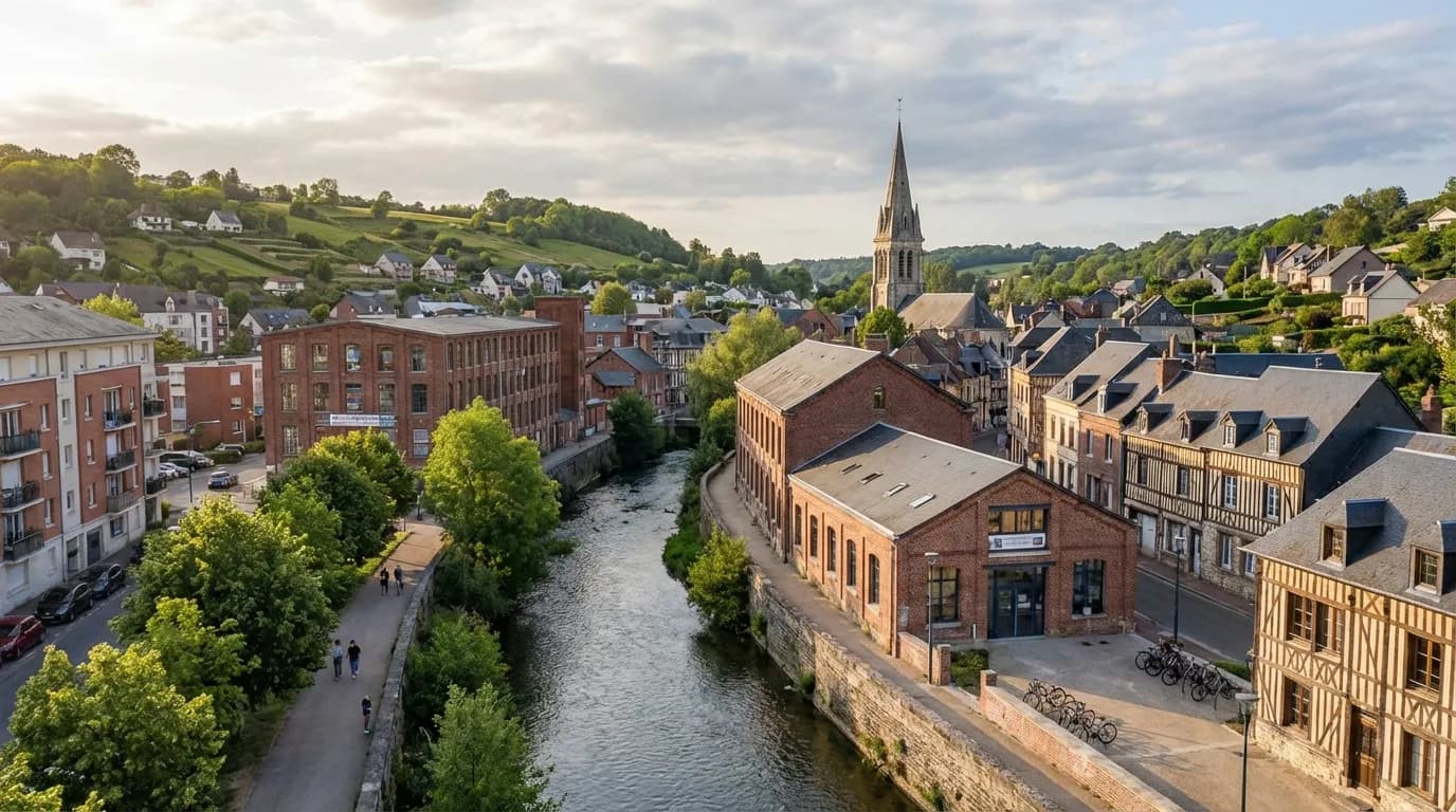 Vue de Maromme - Développement web et mobile en Seine-Maritime