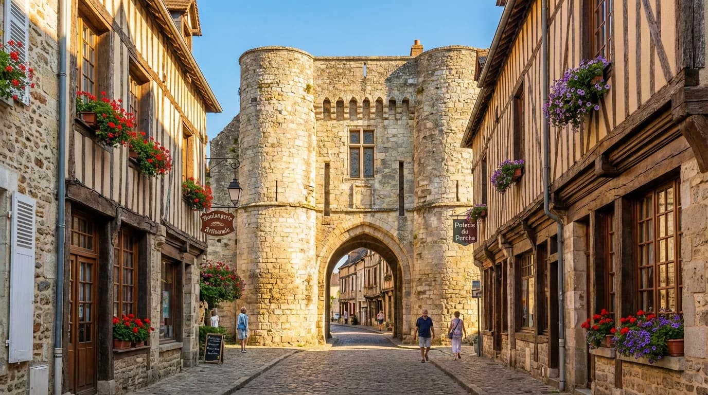 Vue de Mortagne-au-Perche - Développement web et mobile en Orne