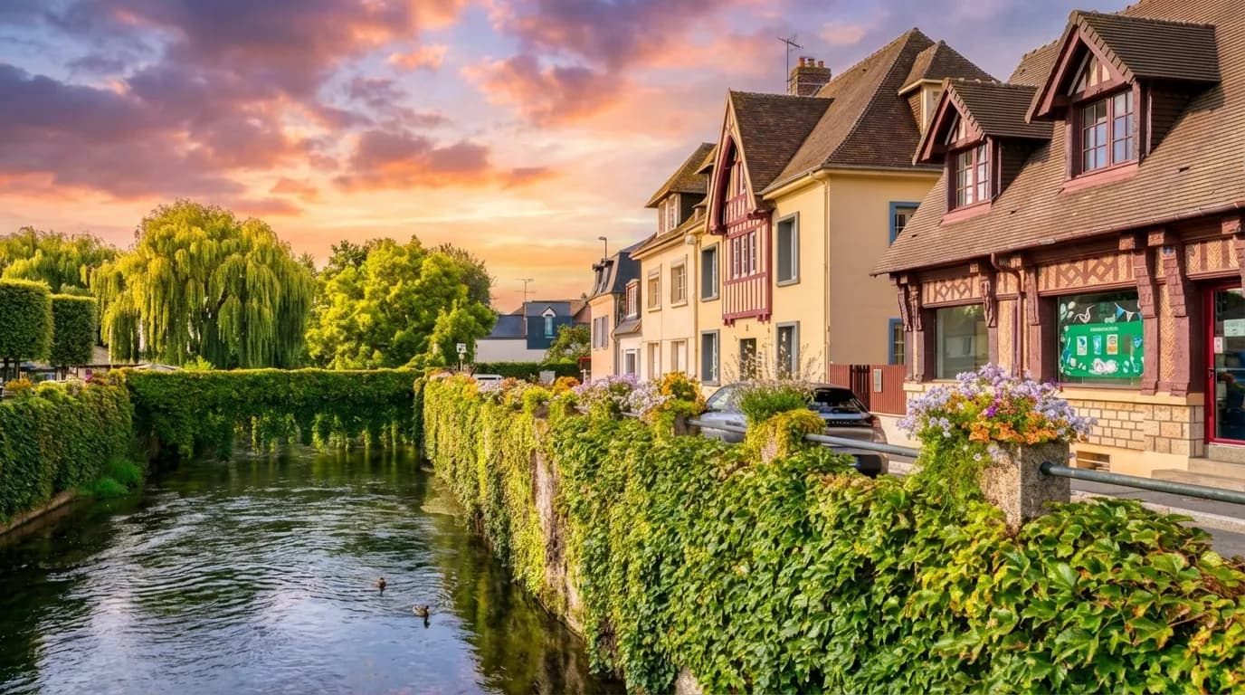 Vue de Pont-l'Évêque - Développement web et mobile en Calvados