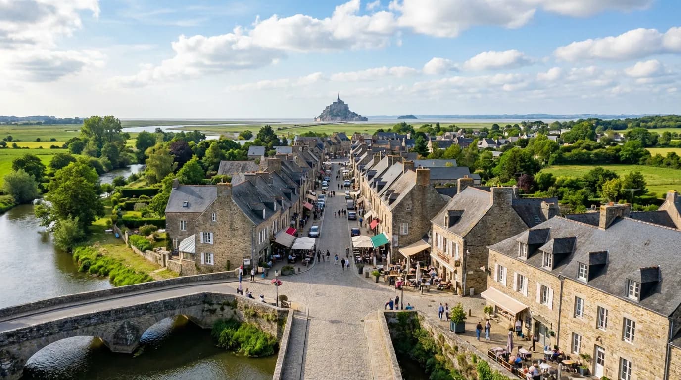 Vue de Pontorson - Développement web et mobile en Manche