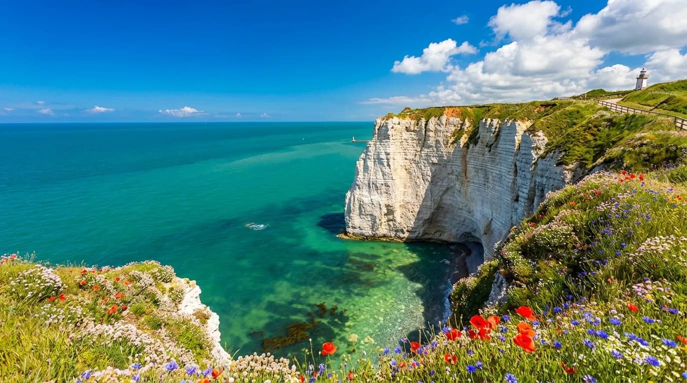 Vue de Saint-Valery-en-Caux - Développement web et mobile en Seine-Maritime