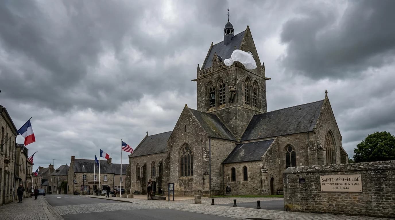 Vue de Sainte-Mère-Église - Développement web et mobile en Manche