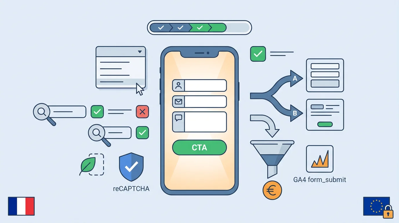 Formulaires de contact qui convertissent : 12 règles UX pour PME en 2026