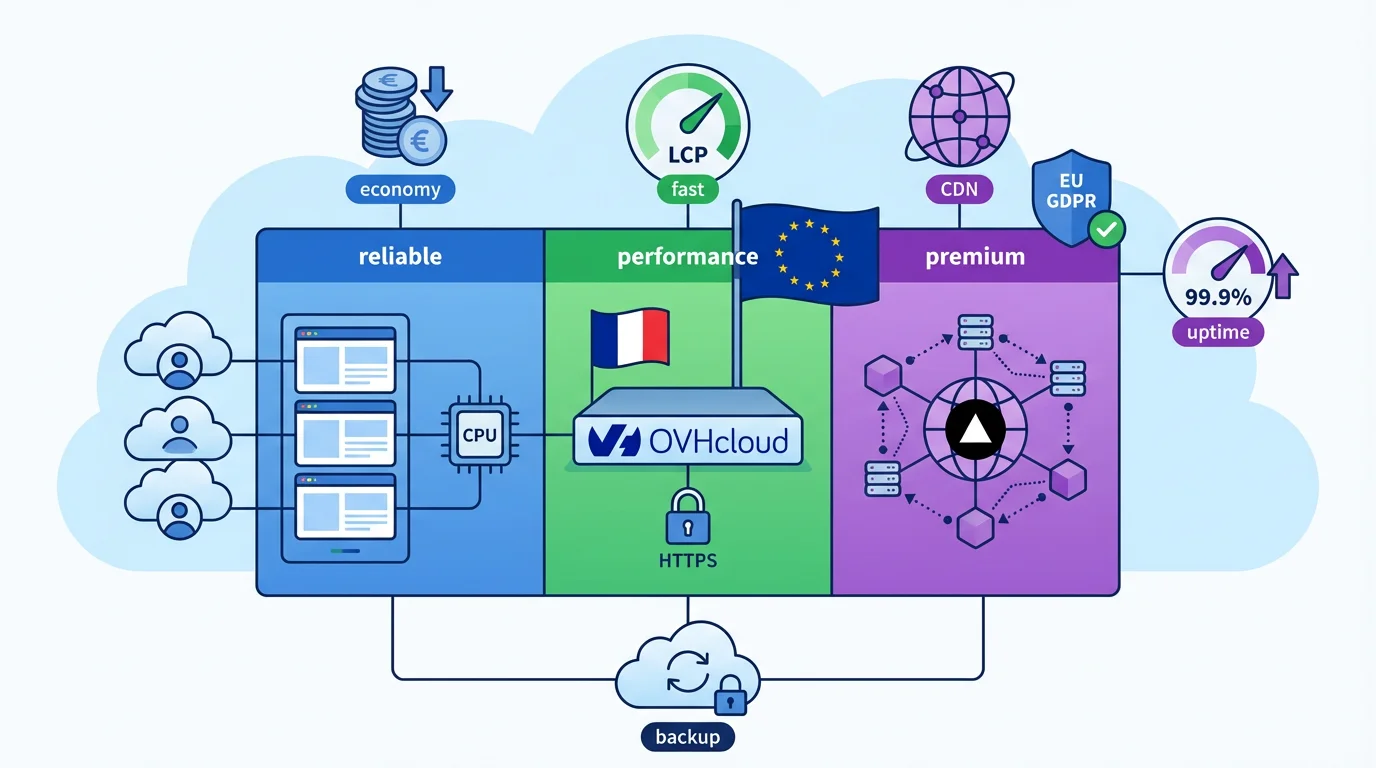 Hébergement web PME en 2026 : OVH vs Vercel vs mutualisé, lequel choisir ?