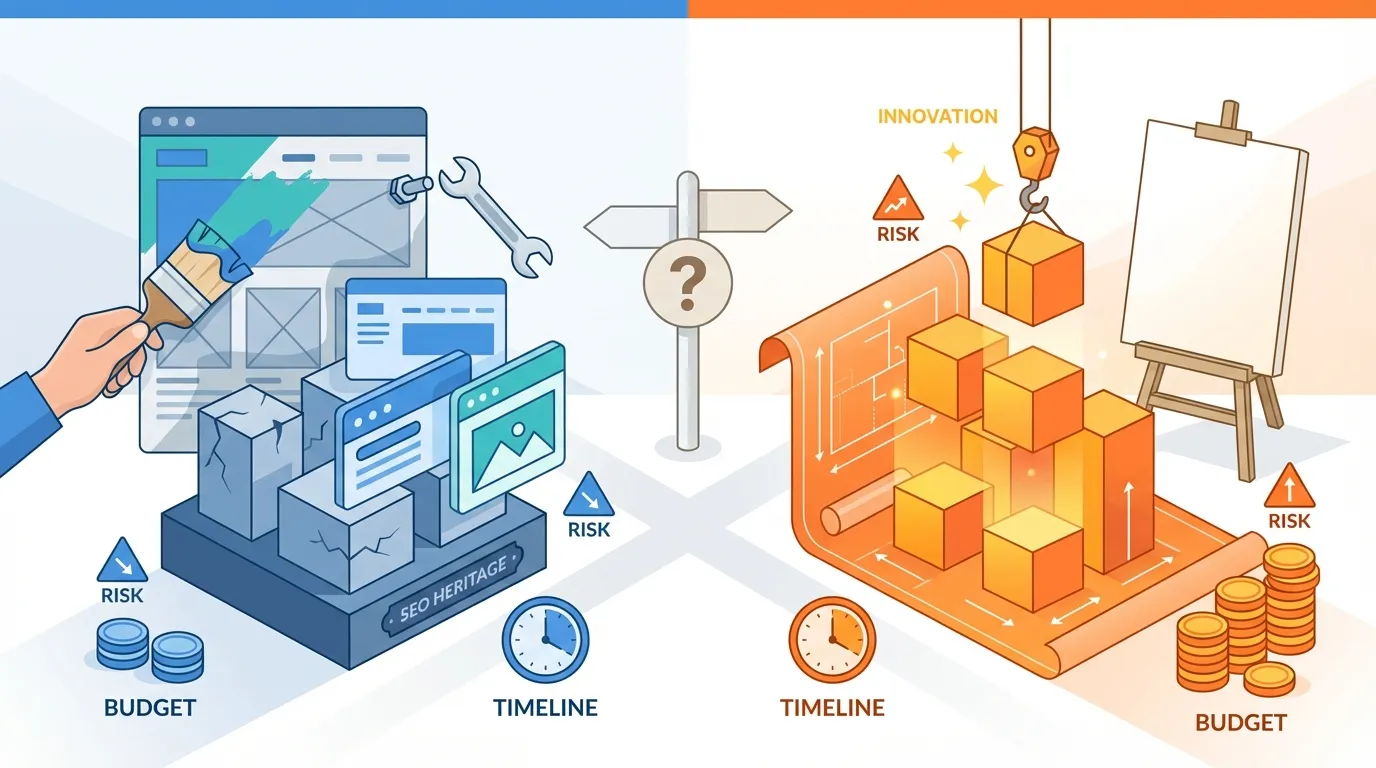 Refonte de site vs création from scratch : que choisir en 2026 ?