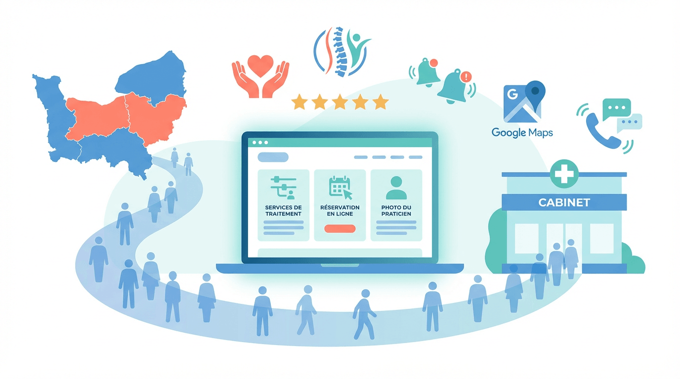 Site internet pour kinésithérapeute : attirer plus de patients en Normandie en 2026